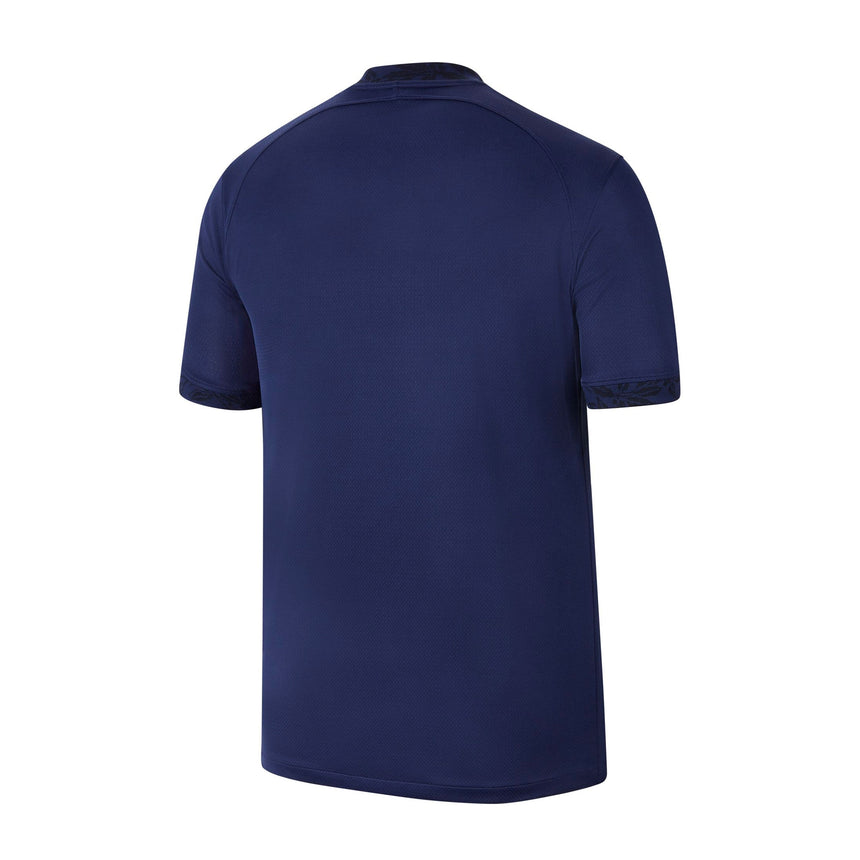 Nike Men's France 2022/23 Home Jersey Midnight Navy/Metallic Gold Back