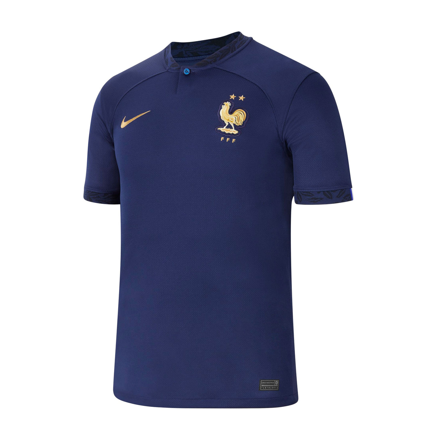 Nike Men's France 2022/23 Home Jersey Midnight Navy/Metallic Gold Front