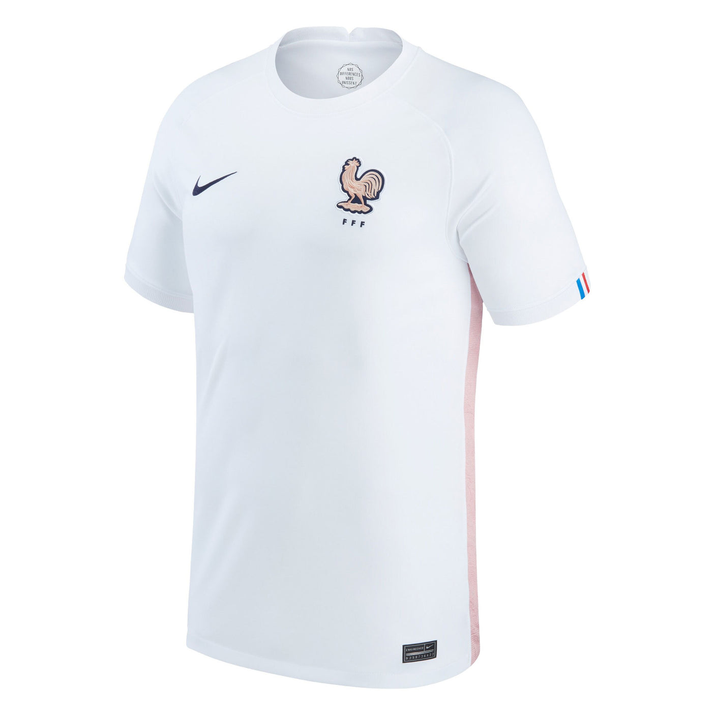 Nike Men's France 2022/23 Away Jersey White/Blackened Blue Front
