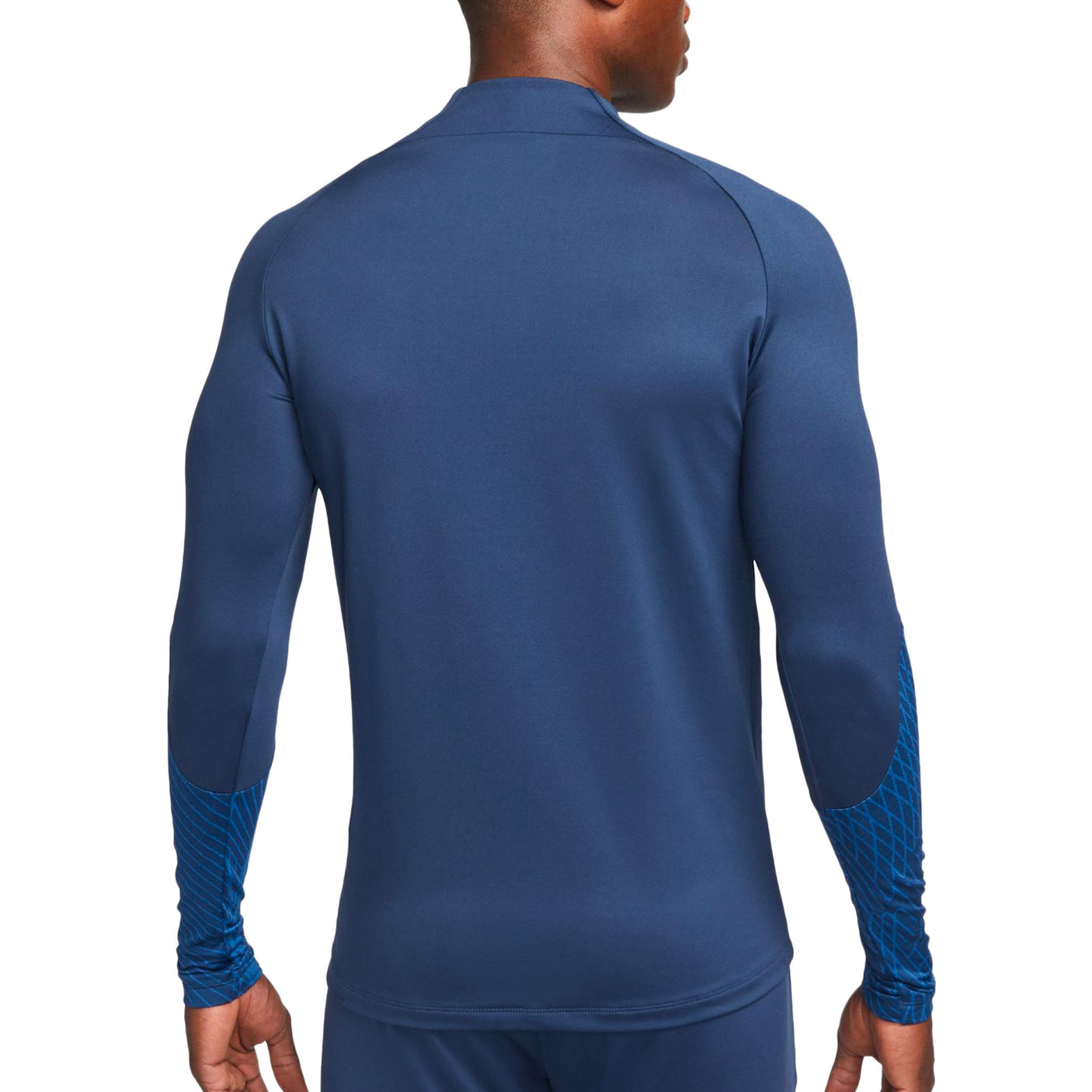 Nike Men's France Strike Drill Top Midnight Navy/ Metallic Gold Back