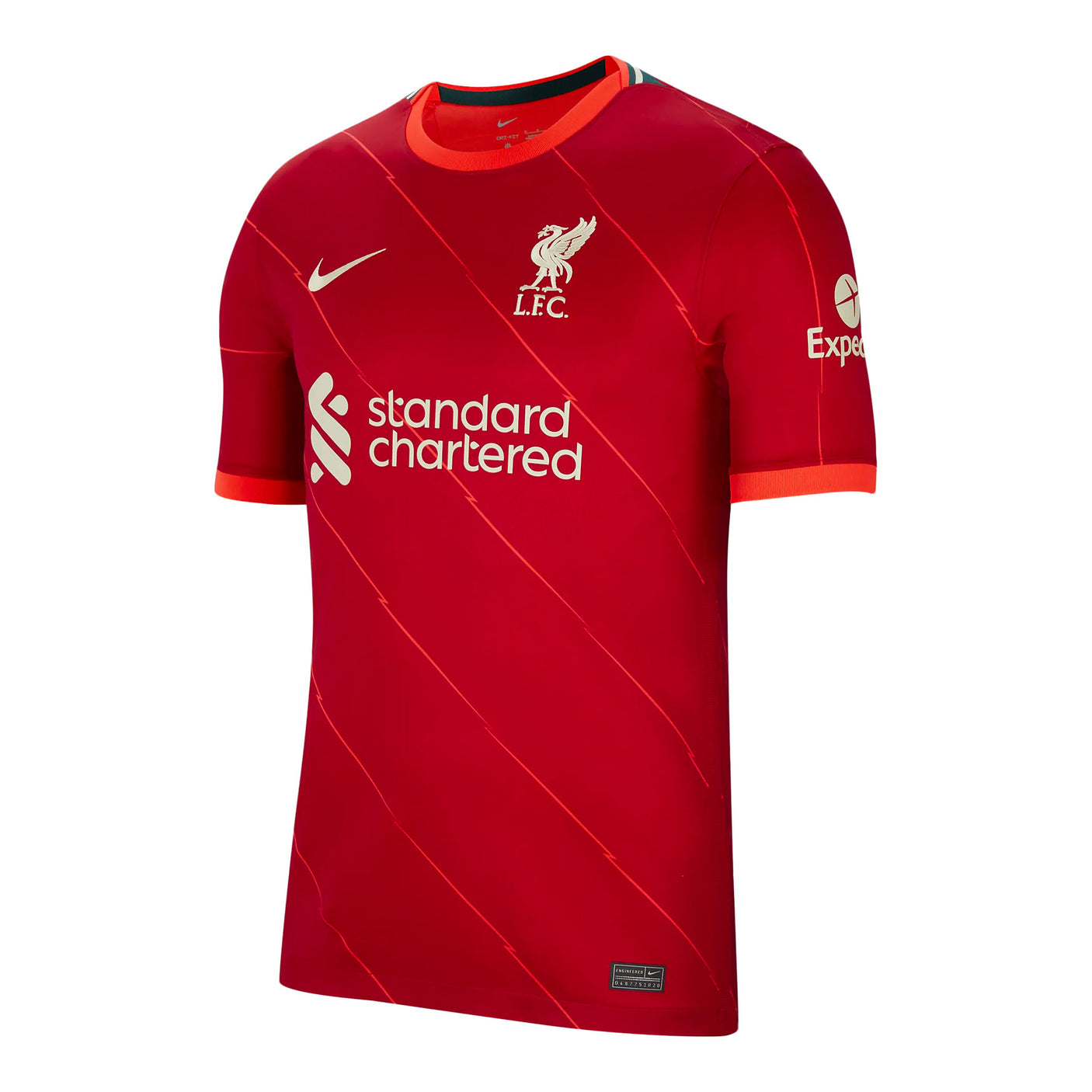 Nike Kids Liverpool 2021/22 Home Jersey Red/Beige Front