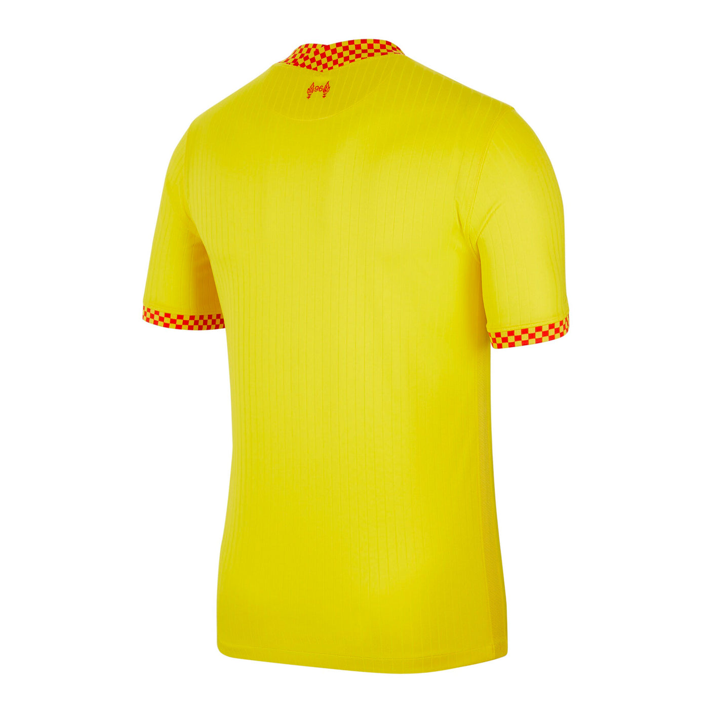Nike Men's Liverpool 2021/22 Third Jersey - Chrome Yellow/Rush Red Back