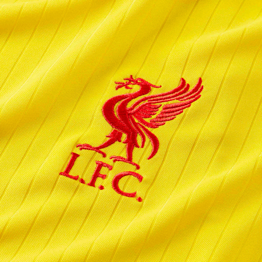 Nike Men's Liverpool 2021/22 Third Jersey - Chrome Yellow/Rush Red Logo