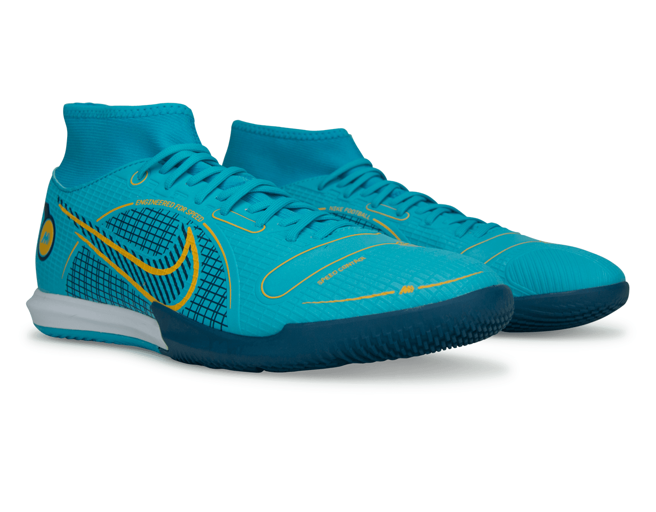 Nike Men's Mercurial Superfly 8 Academy IC Blue/Orange Together