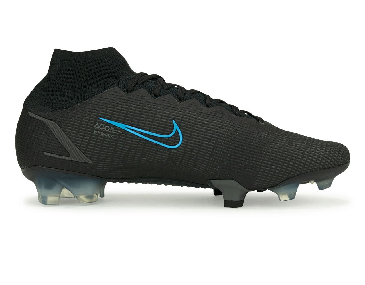 Nike Men's Mercurial Superfly 8 Elite FG Black/Blue Side