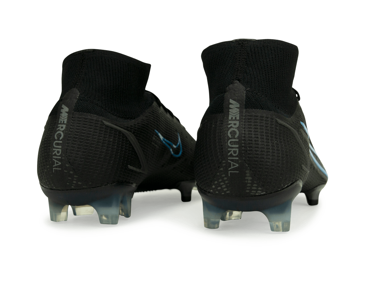 Nike Men's Mercurial Superfly 8 Elite FG Black/Blue Rear