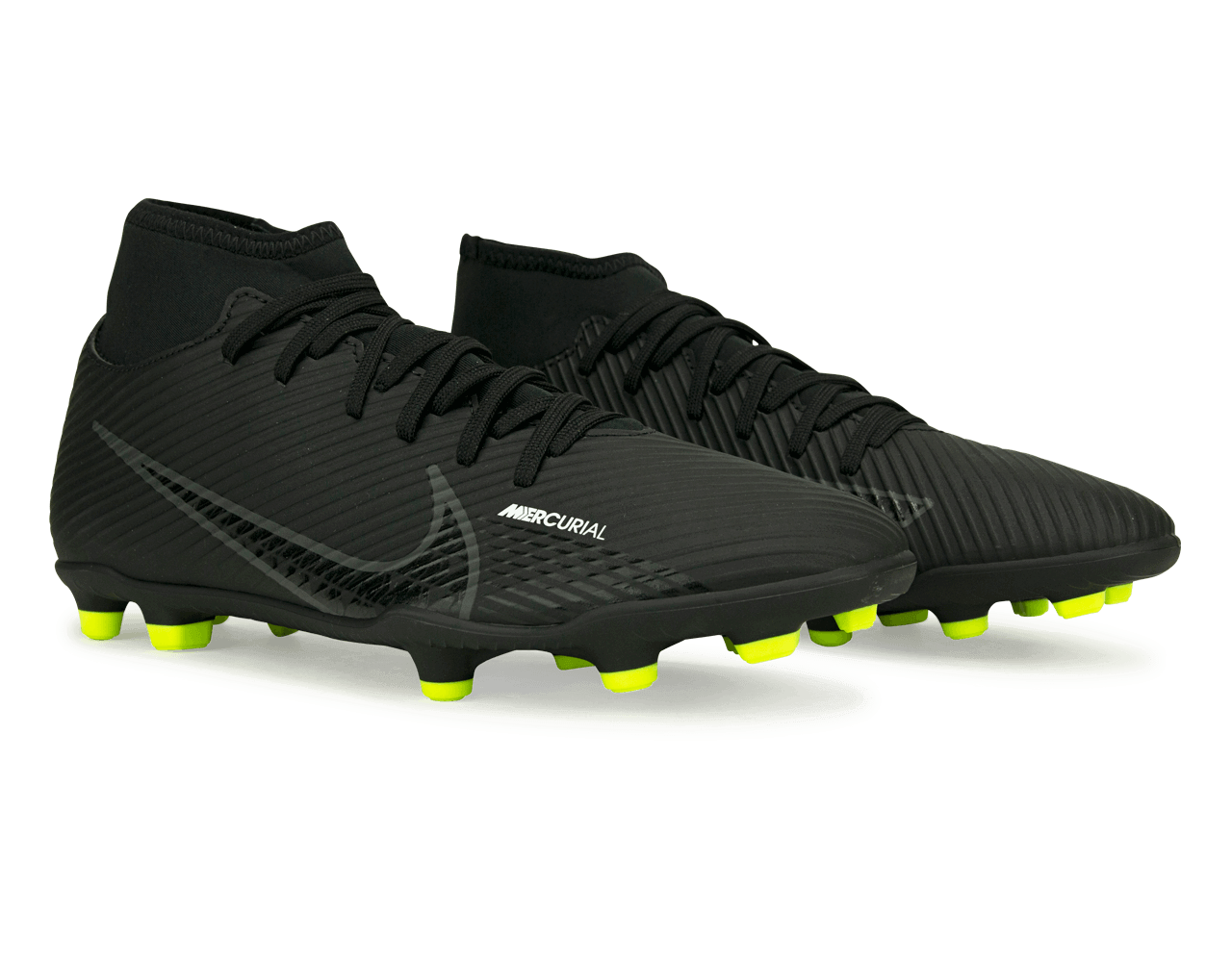 Nike Men's Mercurial Superfly 9 Club FG/MG Black/Volt Together