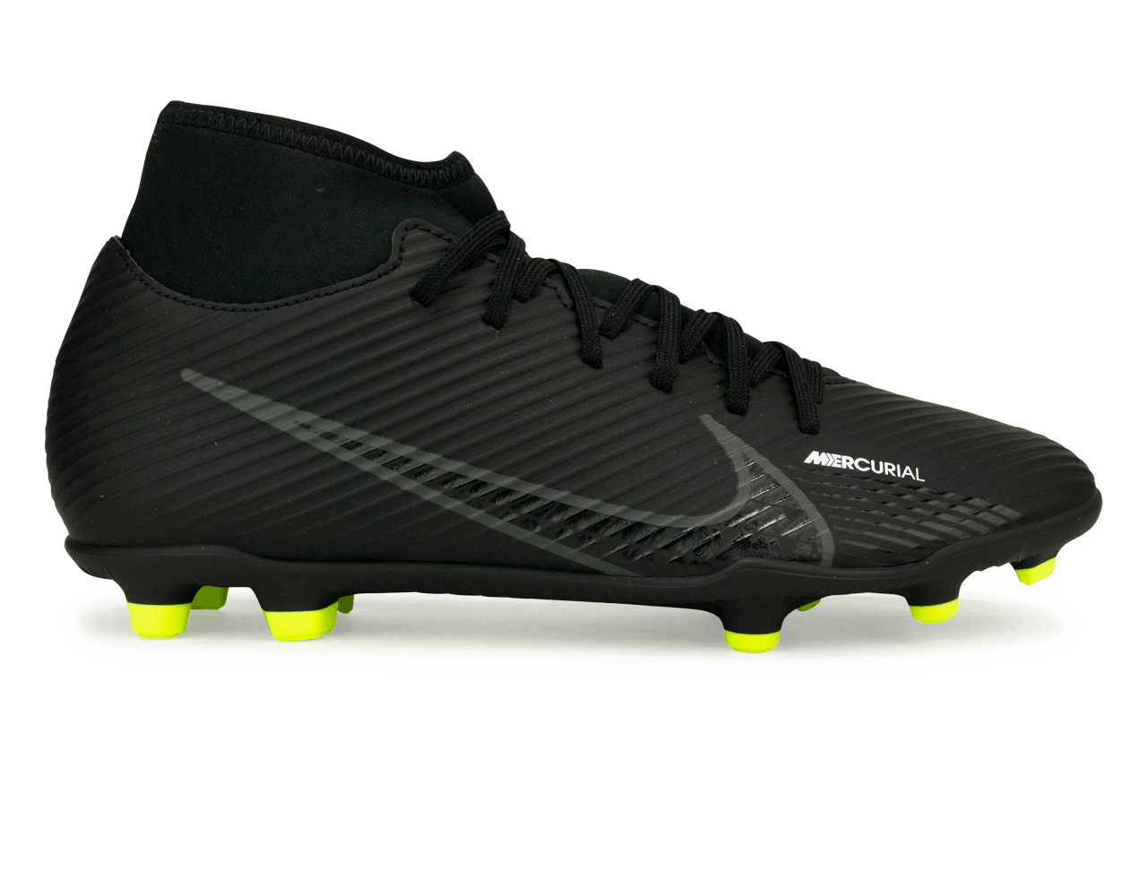 Nike Men's Mercurial Superfly 9 Club FG/MG Black/Volt