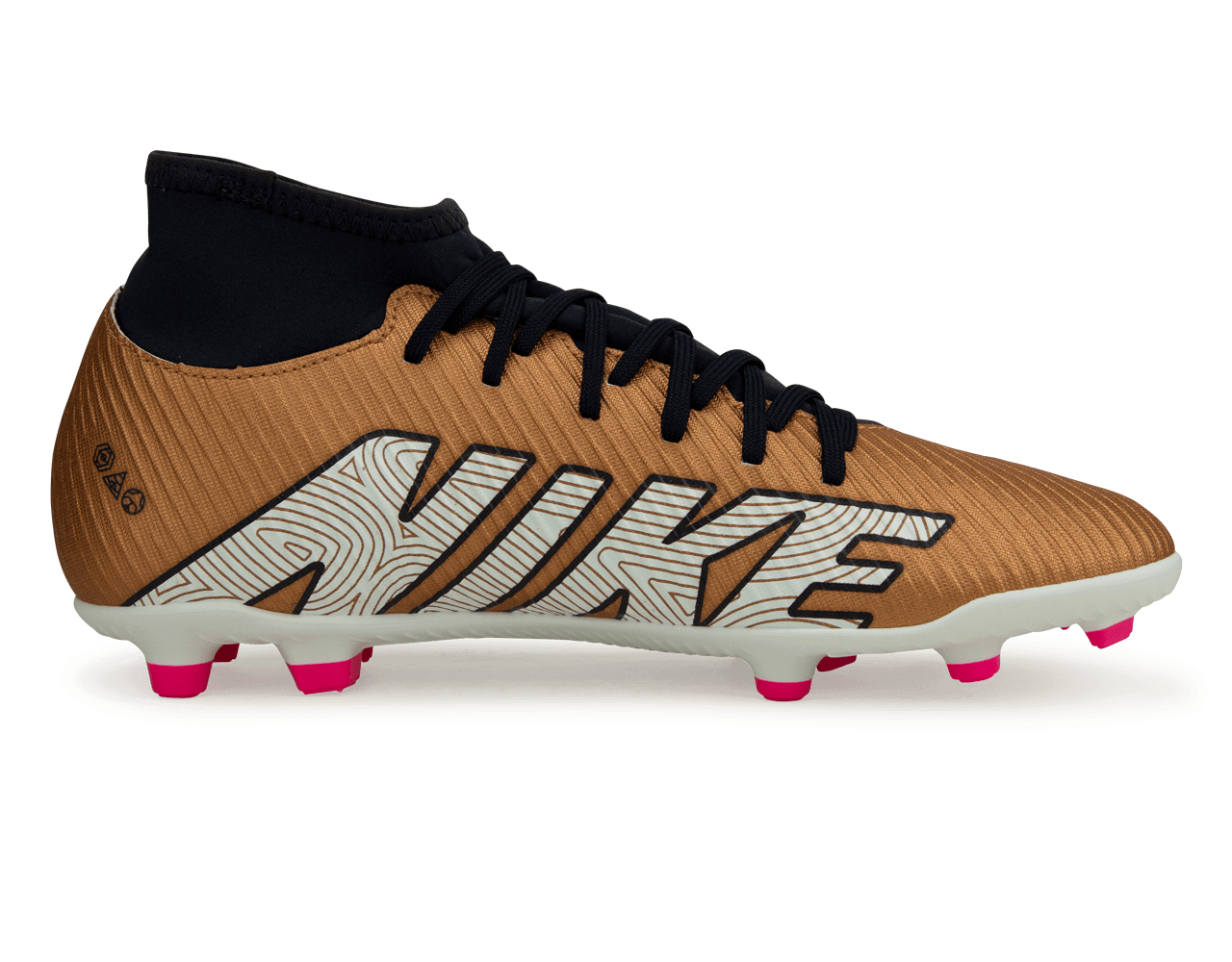 Nike Men's Mercurial Superfly 9 Club FG/MG Metallic Copper Side