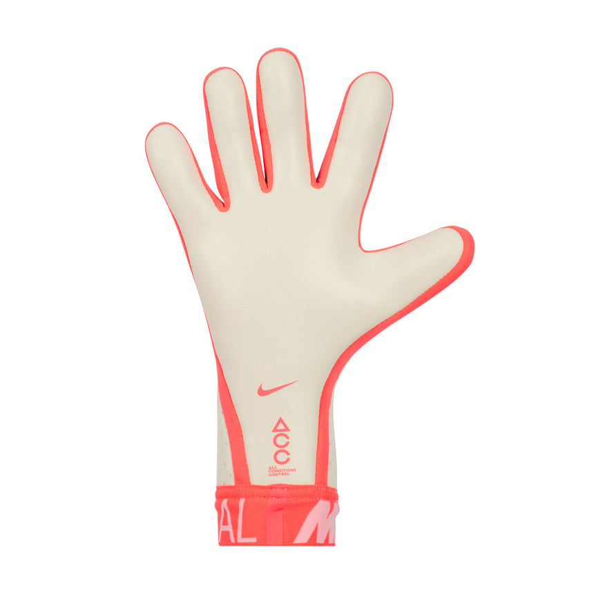 Nike Men's Mercurial Touch Elite Goalkeeper Gloves White/Aqua Blue Back