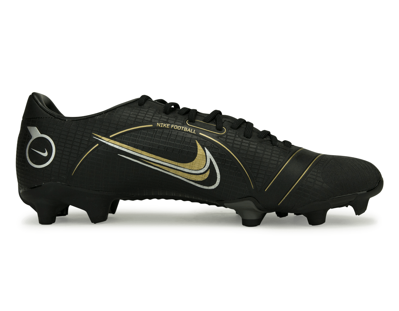 Nike Men's Mercurial Vapor 14 Academy FG/MG Black/Gold Side