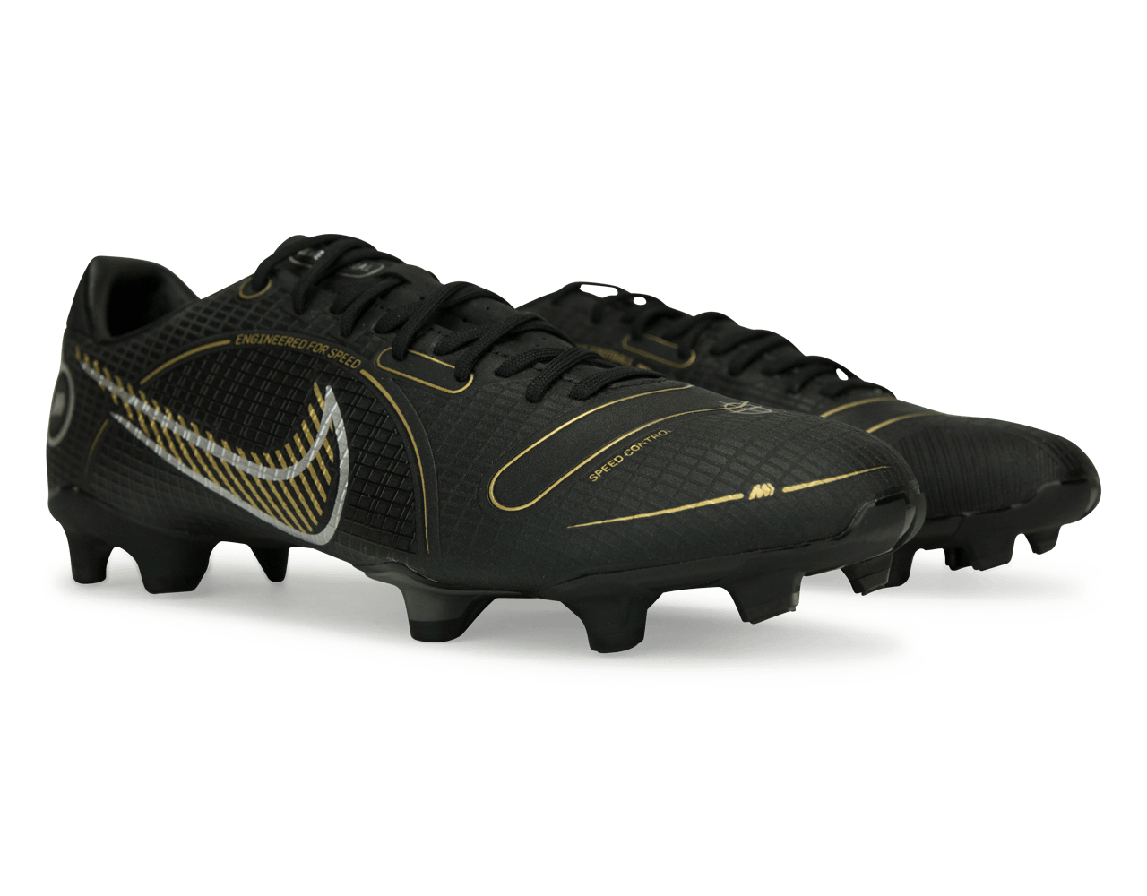 Nike Men's Mercurial Vapor 14 Academy FG/MG Black/Gold Together
