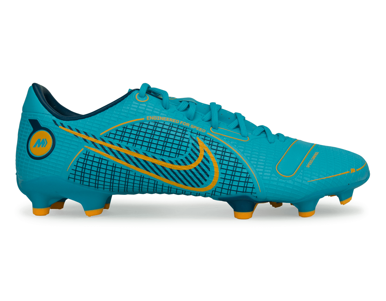 Nike Men's Mercurial Vapor 14 Academy FG/MG Blue/Orange Front