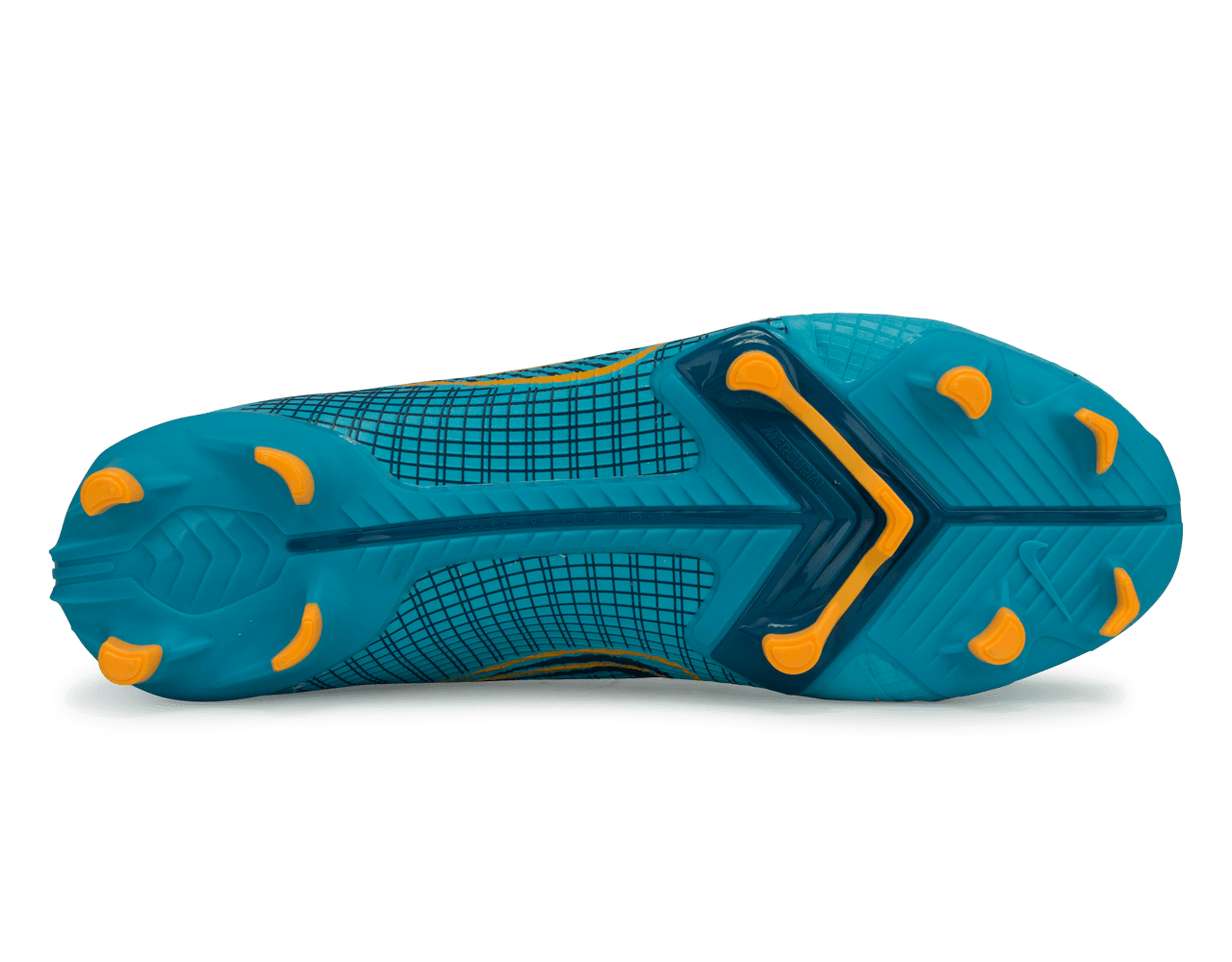 Nike Men's Mercurial Vapor 14 Academy FG/MG Blue/Orange Sole