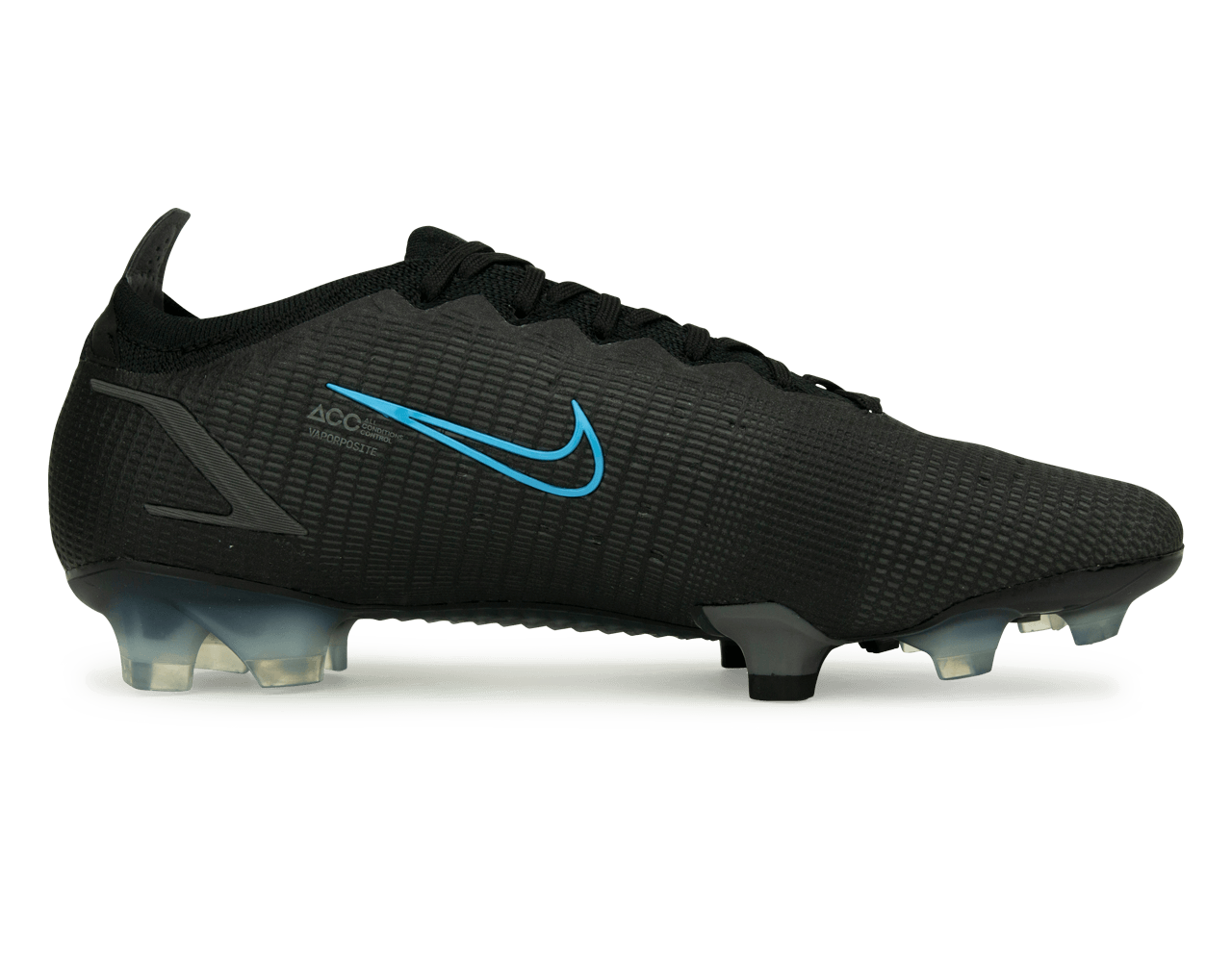 Nike Men's Mercurial Vapor 14 Elite FG Black/Grey Side
