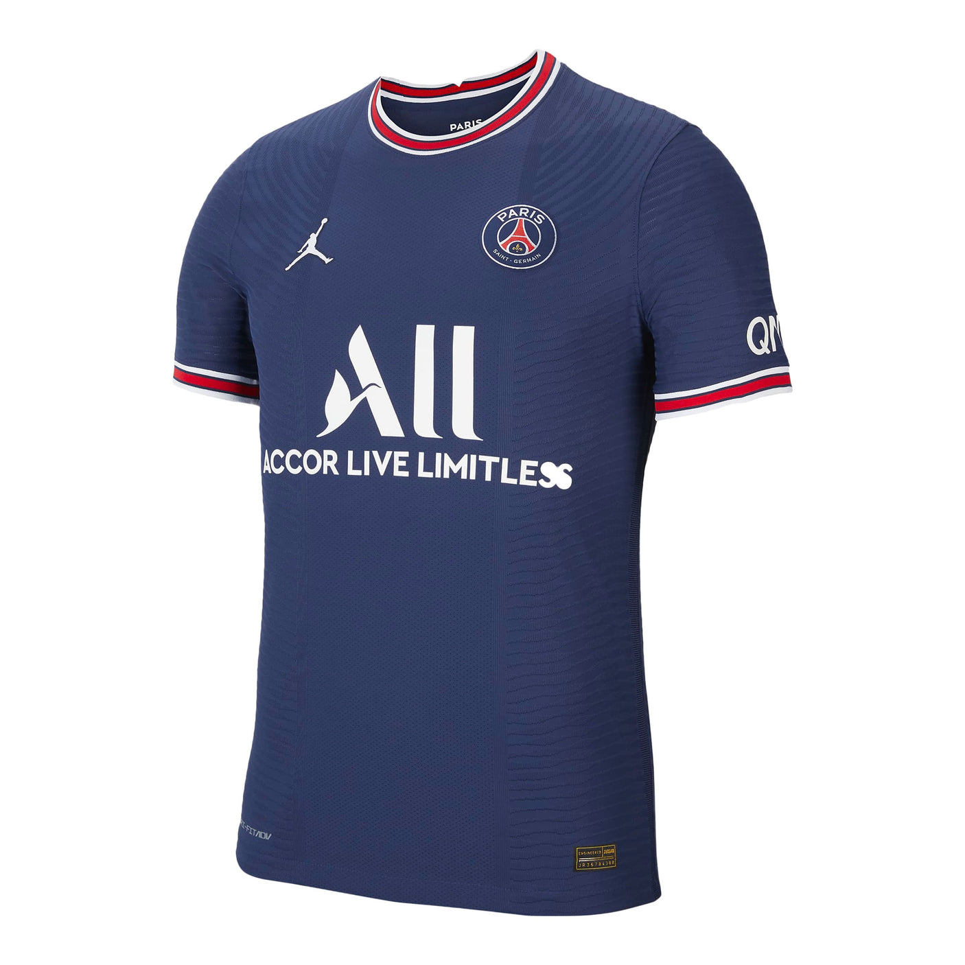 Nike Mens Paris Saint-Germain 2021/22 Authentic Home Jersey Navy/White Front