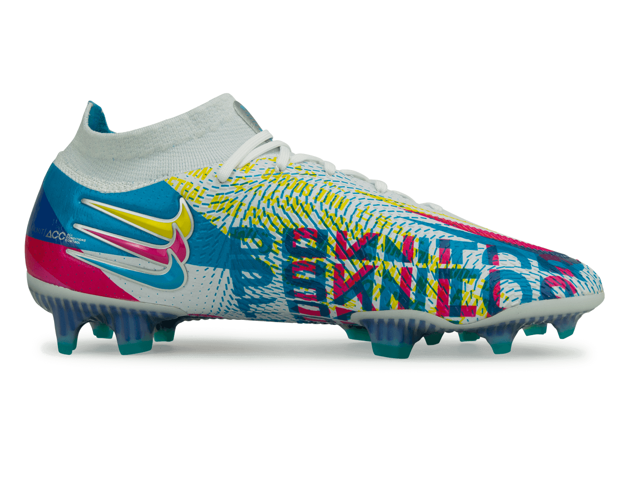 Nike Men's Phantom GT Elite 3D FG Blue/Pink Side