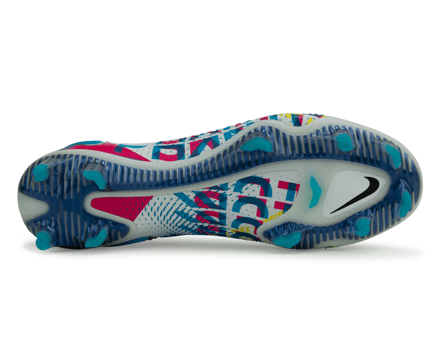 Nike Men's Phantom GT Elite 3D FG Blue/Pink Soleplate