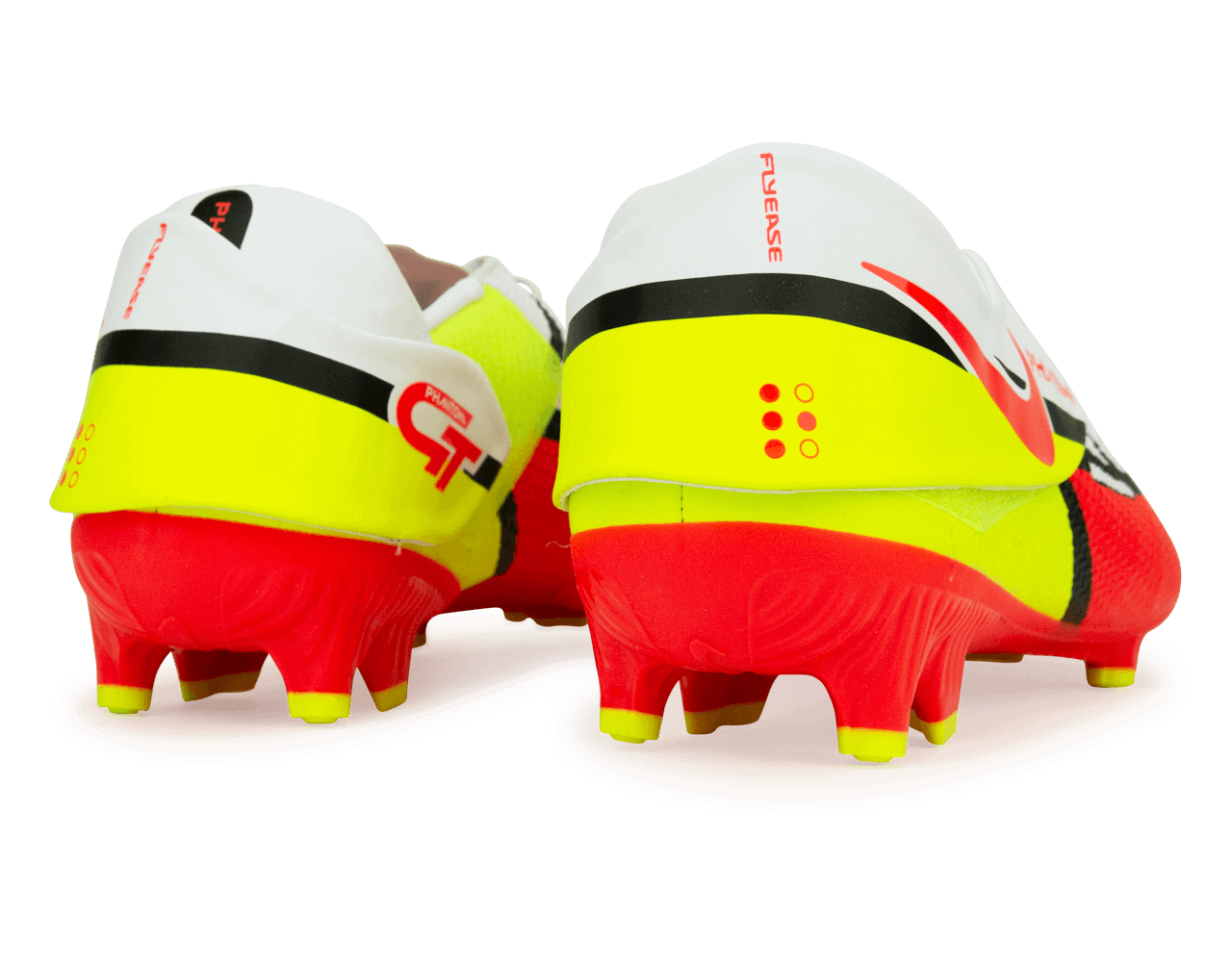 Nike Men's Phantom GT2 Academy Flyease FG/MG White/Crimson Rear