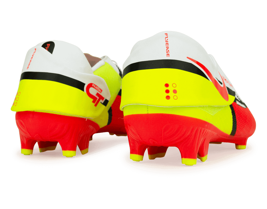 Nike Men's Phantom GT2 Academy Flyease FG/MG White/Crimson Rear