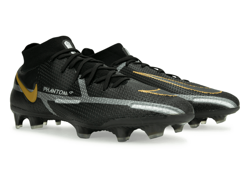Nike Men's Phantom GT2 DF Elite FG Black/Gold Together