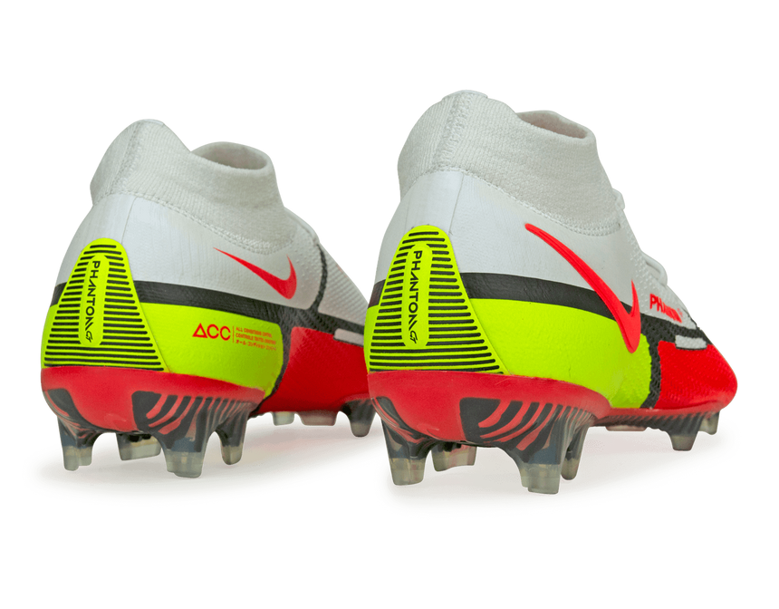 Nike Men's Phantom GT2 DF Elite FG White/Bright Crimson Rear