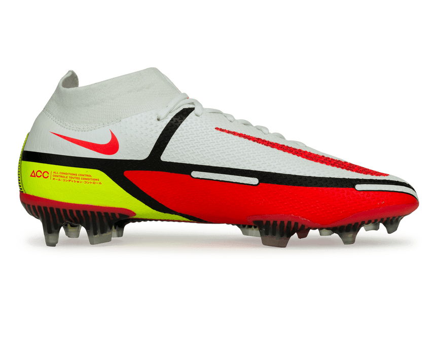 Nike Men's Phantom GT2 DF Elite FG White/Bright Crimson Side
