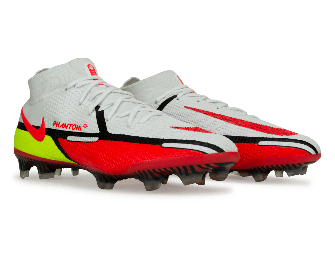 Nike Men's Phantom GT2 DF Elite FG White/Bright Crimson Together