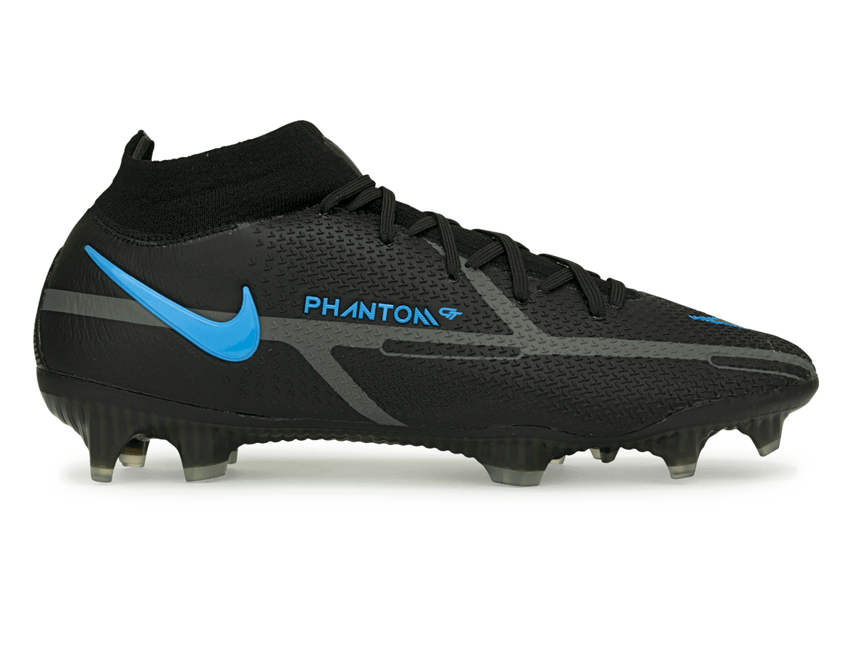 Nike Men's Phantom GT2 Elite DF FG - Black/Blue – Azteca Soccer