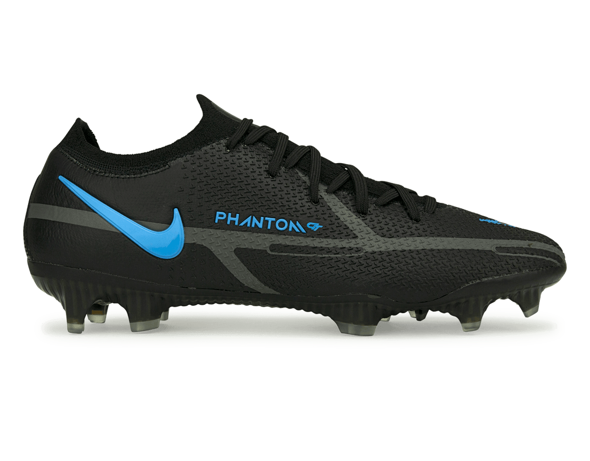 Nike Men's Phantom GT2 Elite FG Black/Blue – Azteca Soccer