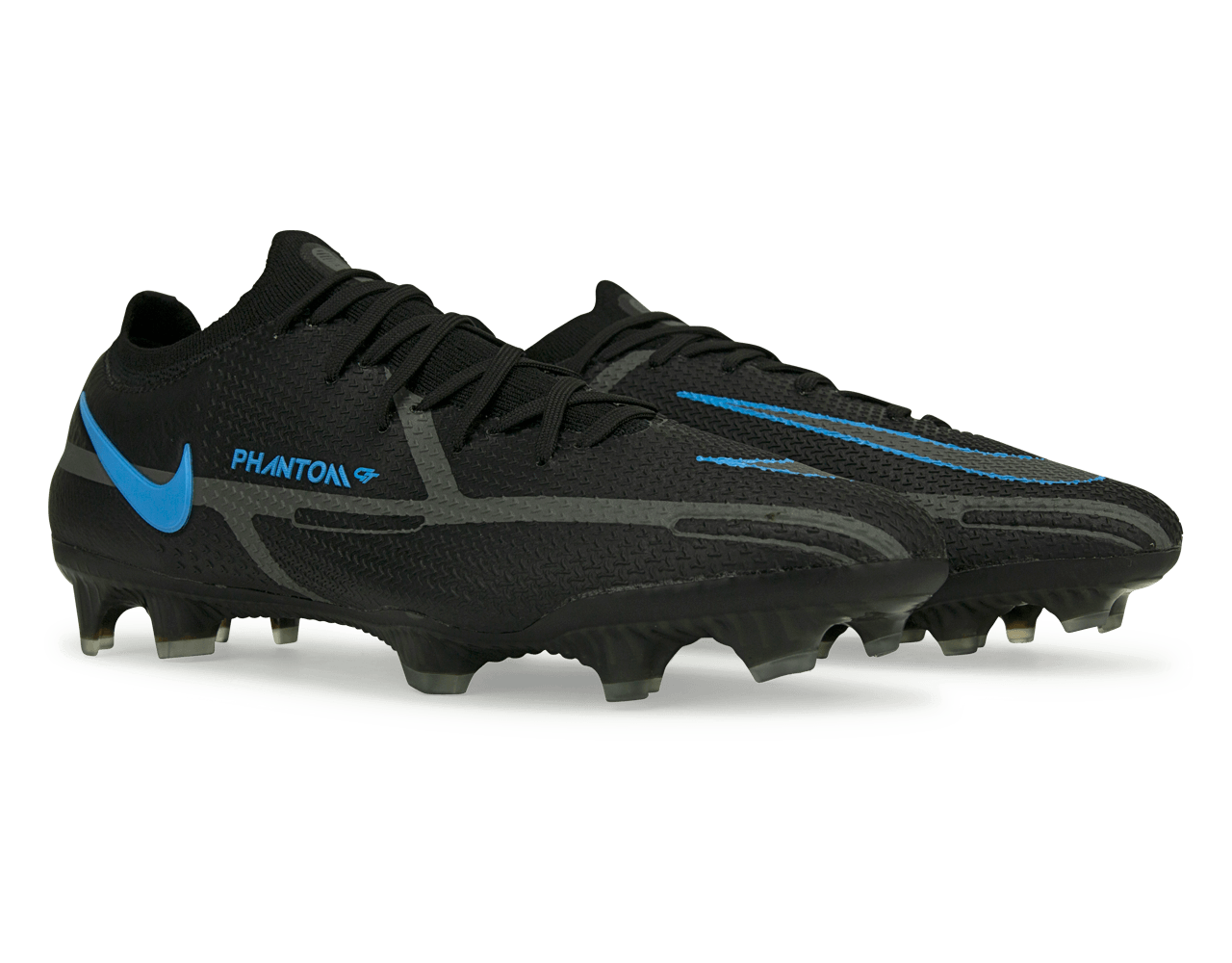 Nike Men's Phantom GT2 Elite FG Black/Blue Together
