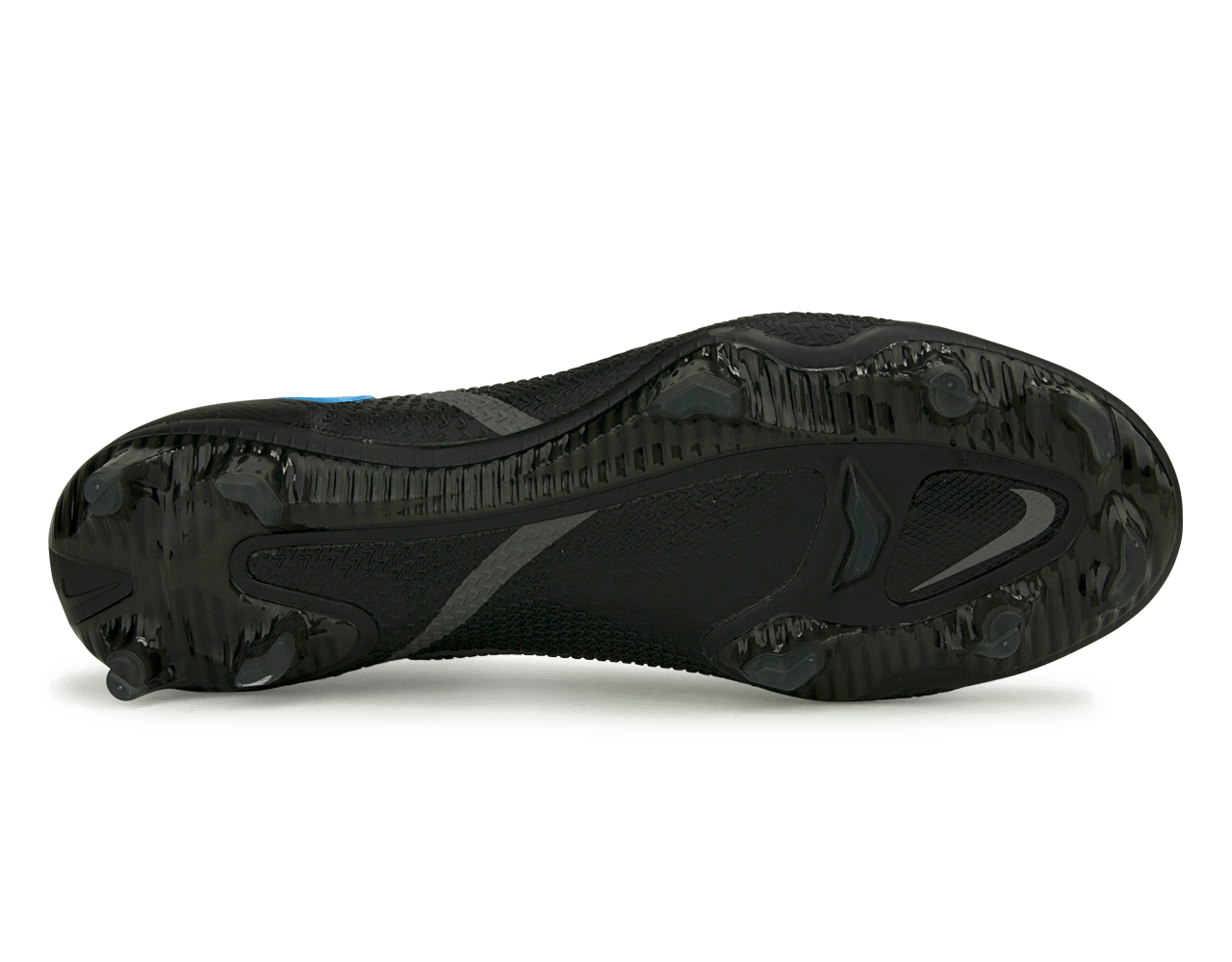 Nike Men's Phantom GT2 Elite FG Black/Blue Soleplate