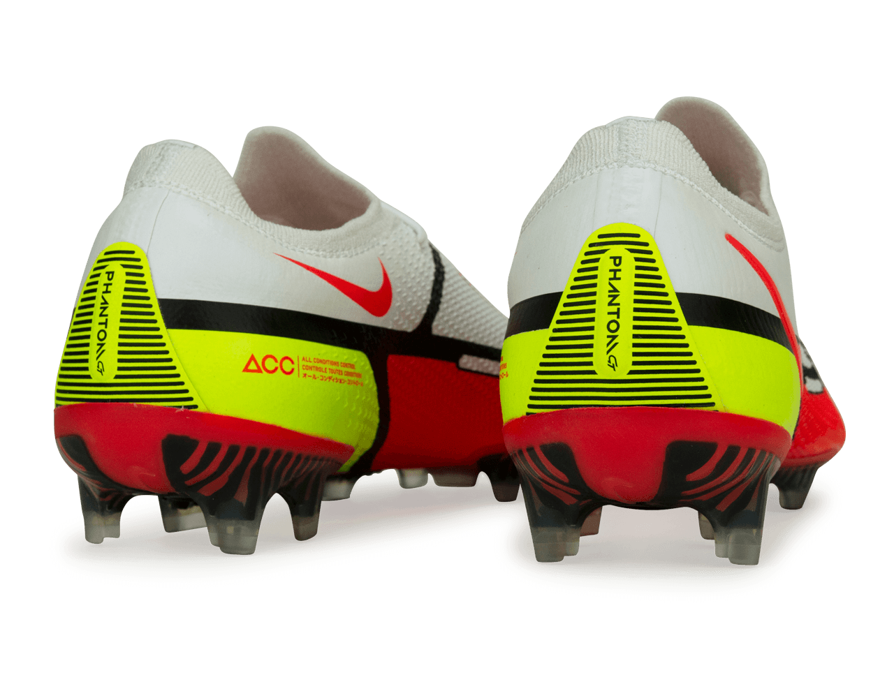 Nike Men's Phantom GT2 Elite FG White/Bright Crimson Rear