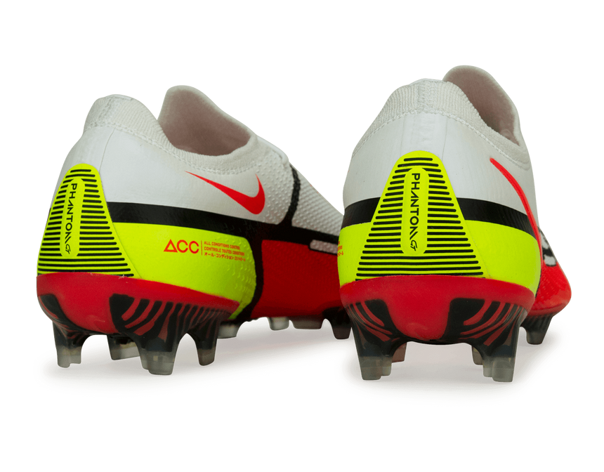 Nike Men's Phantom GT2 Elite FG White/Bright Crimson Rear