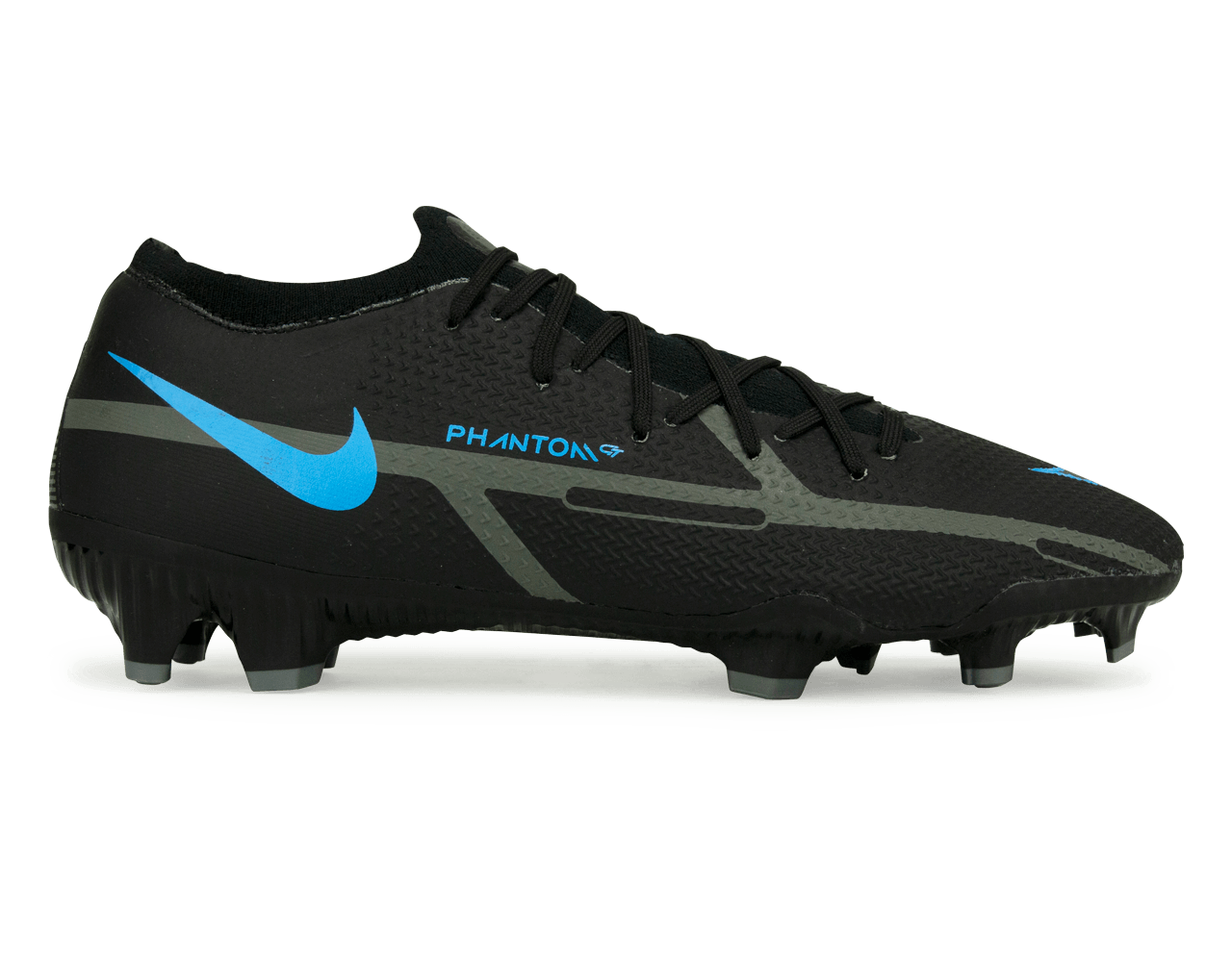 Nike Men's Phantom GT2 Pro FG Black/Iron Grey Front