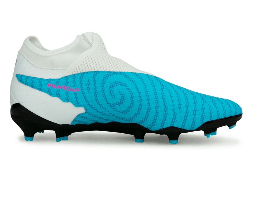 Nike Men's Phantom GX Academy DF FG/MG Baltic Blue/Pink Blast Side