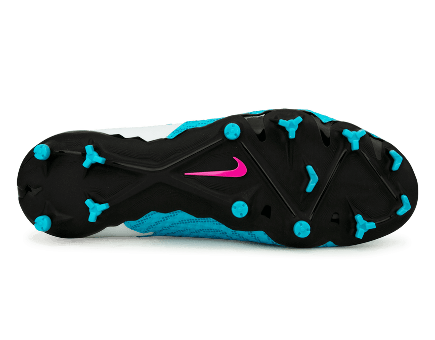 Nike Men's Phantom GX Academy DF FG/MG Baltic Blue/Pink Blast Sole