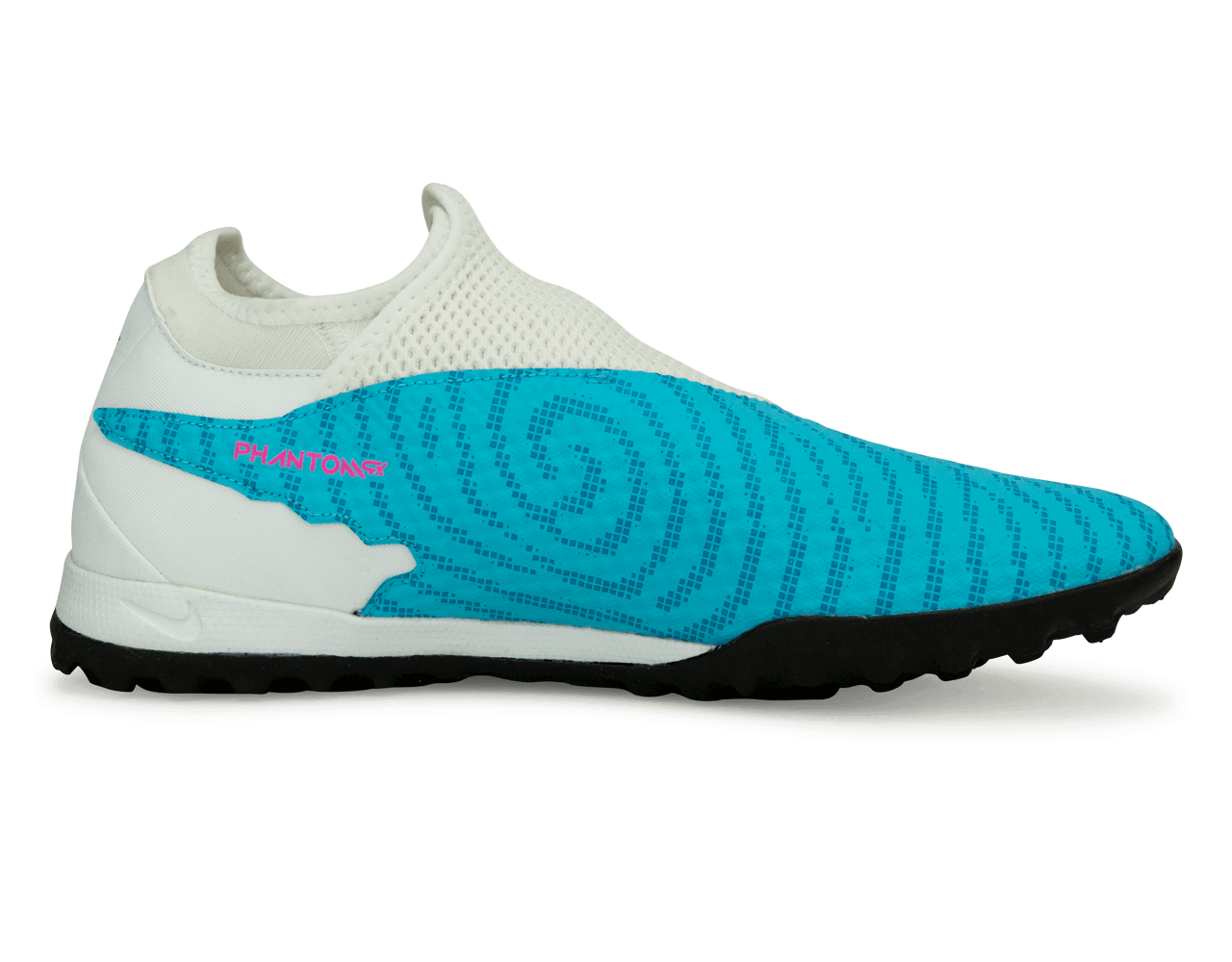 Nike Men's Phantom GX Academy DF TF Baltic Blue/Pink Blast Side