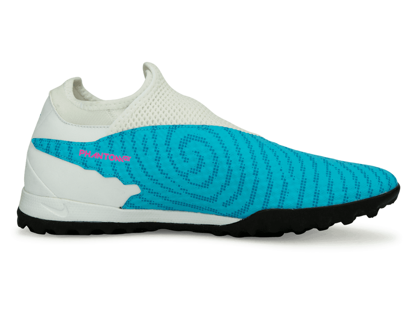 Nike Men's Phantom GX Academy DF TF Baltic Blue/Pink Blast Side