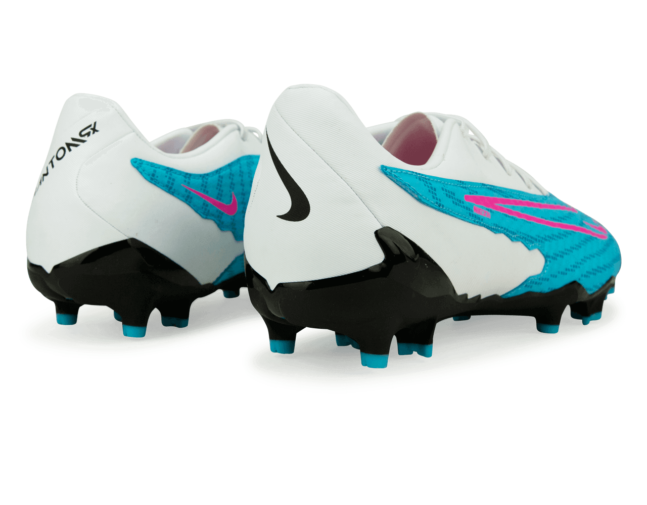 Nike Men's Phantom GX Academy FG/MG Baltic Blue/Pink Blast Rear