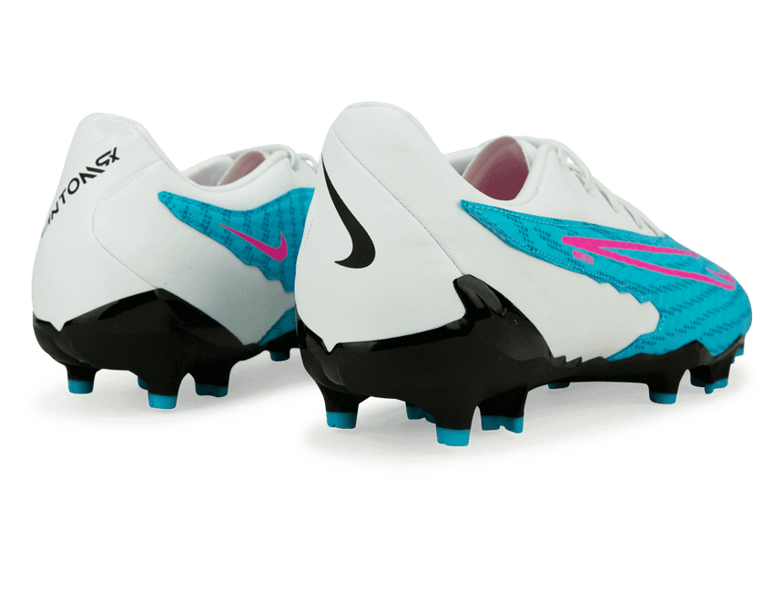 Nike Men's Phantom GX Academy FG/MG Baltic Blue/Pink Blast Rear