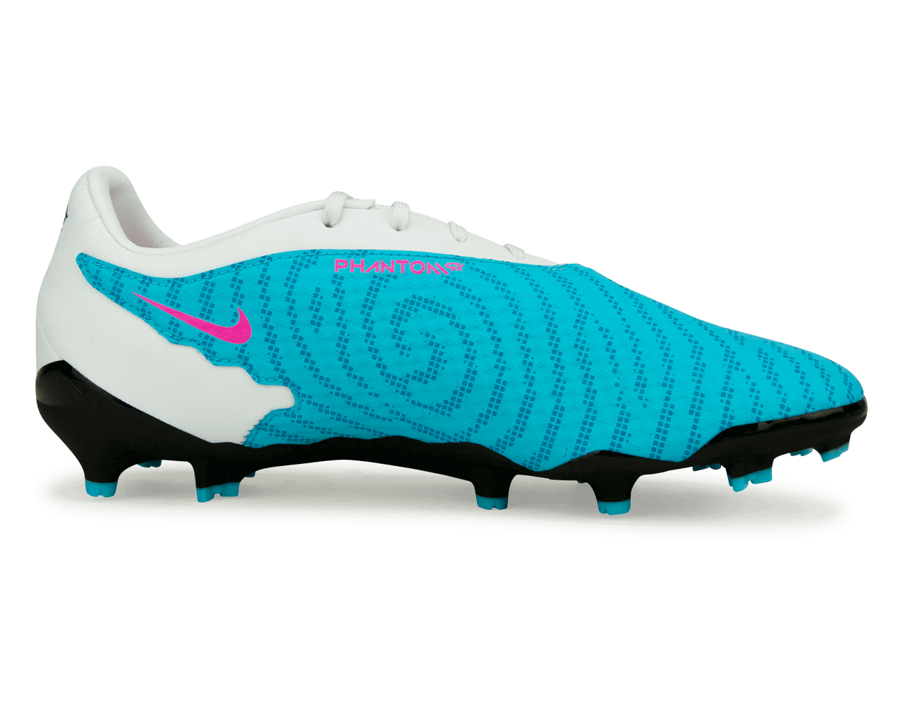 Nike Men's Phantom GX Academy FG/MG Baltic Blue/Pink Blast Side
