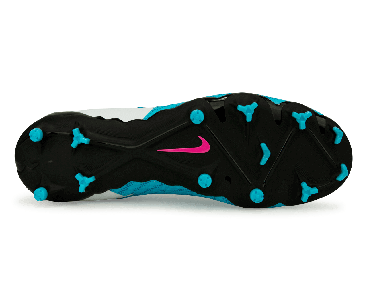 Nike Men's Phantom GX Academy FG/MG Baltic Blue/Pink Blast Sole