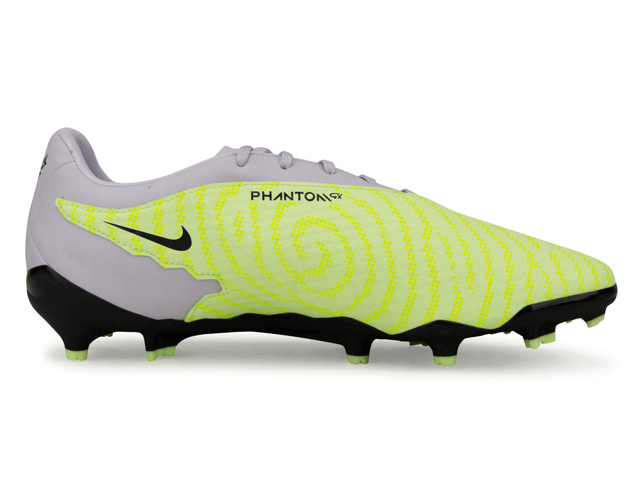 Nike Men's Phantom GX Academy FG/MG Volt/Grape Side