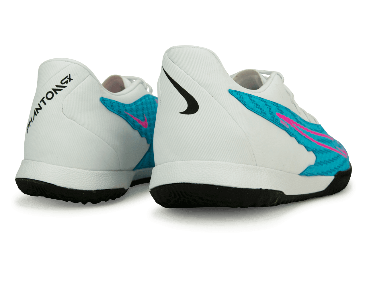 Nike Men's Phantom GX Academy IC Baltic Blue/Pink Blast Rear