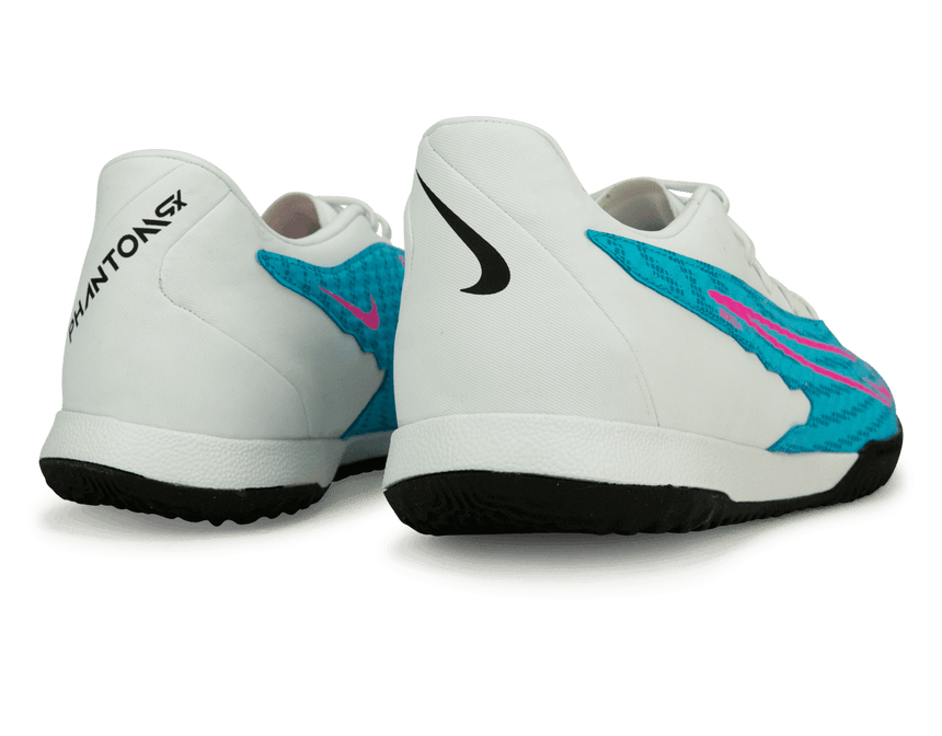Nike Men's Phantom GX Academy IC Baltic Blue/Pink Blast Rear