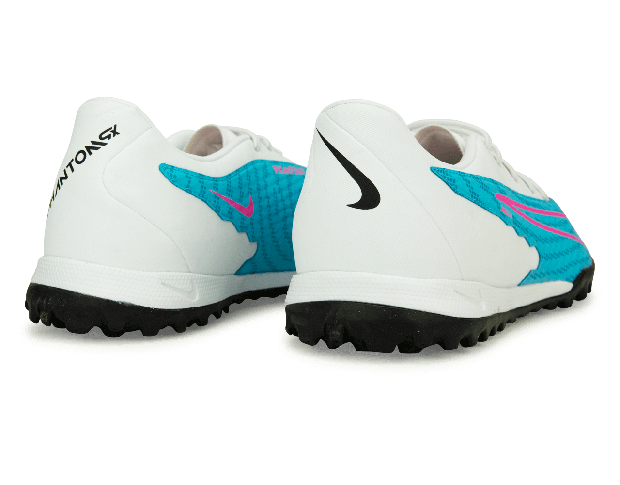 Nike Men's Phantom GX Academy TF Baltic Blue/Pink Blast Rear