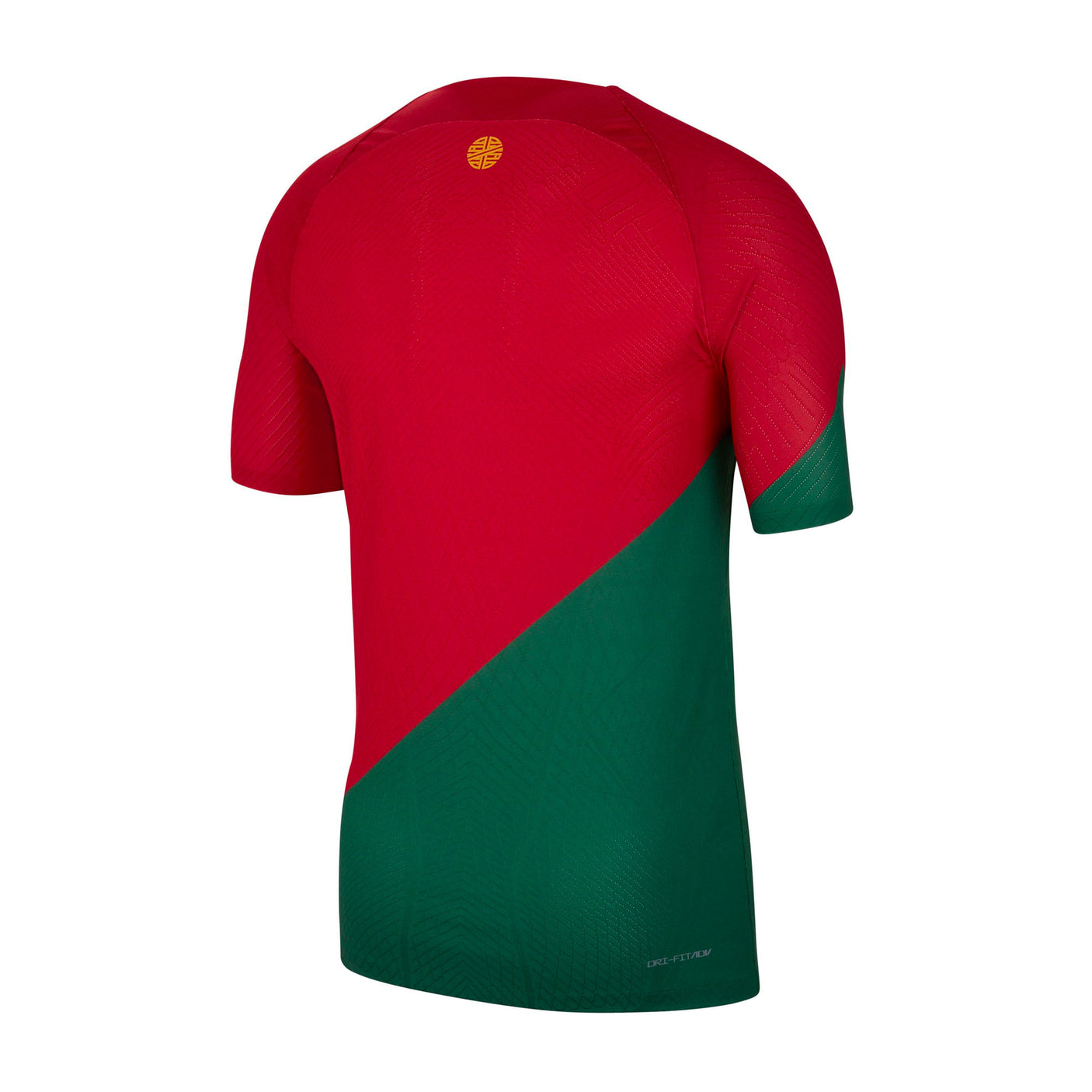 Nike Men's Portugal 2022/23 Dri-FIT ADV Home Jersey Pepper Red/Gold Dart Back