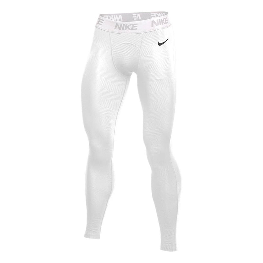 Nike Men's Pro Therma Training Tights White/Black Front