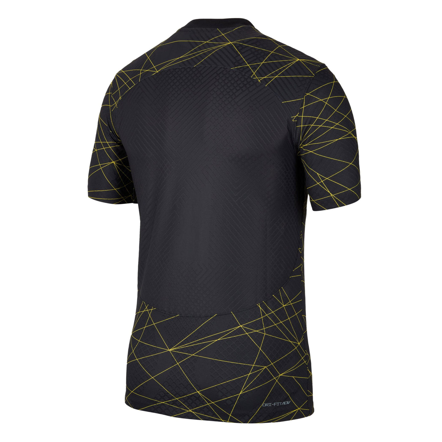 Nike Men's PSG 2022/23 Dri-FIT Fourth Jersey Black/Yellow Back